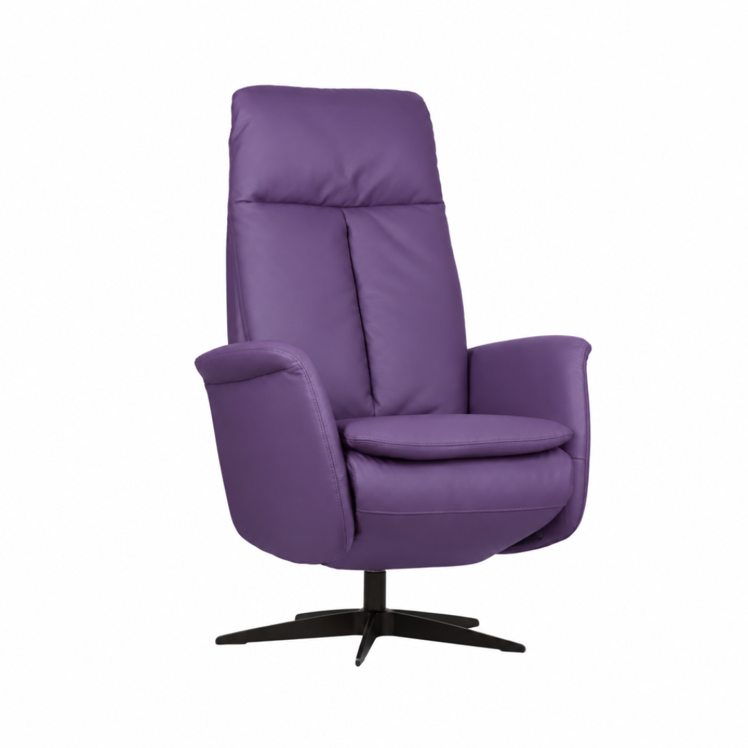 Relaxstoel Amsterdam in paarse bekleding