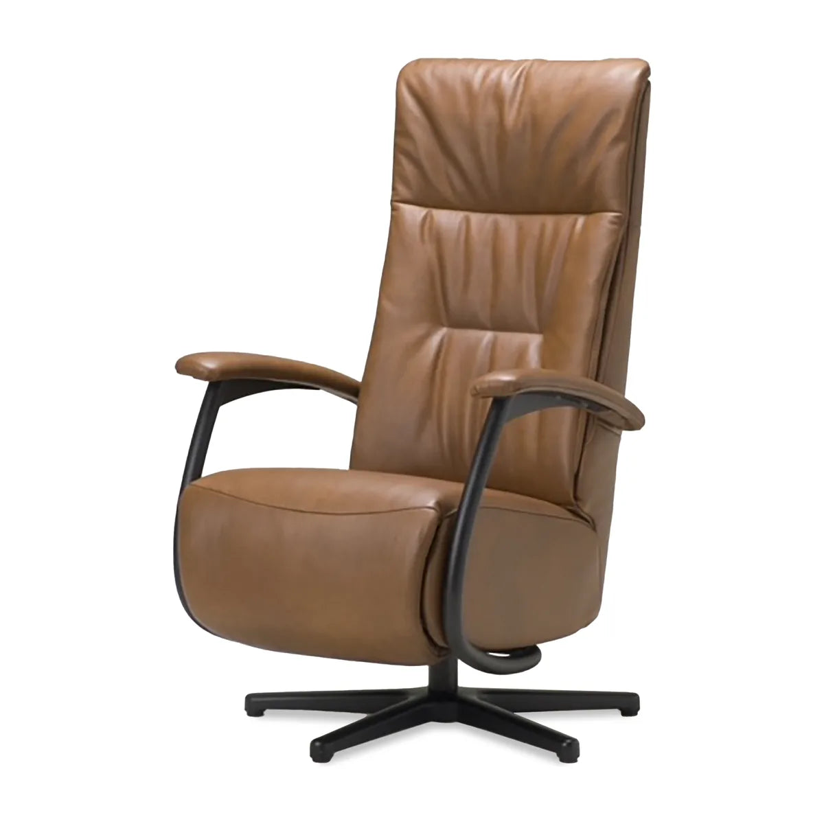 Relaxstoel Assen in bruine bekleding
