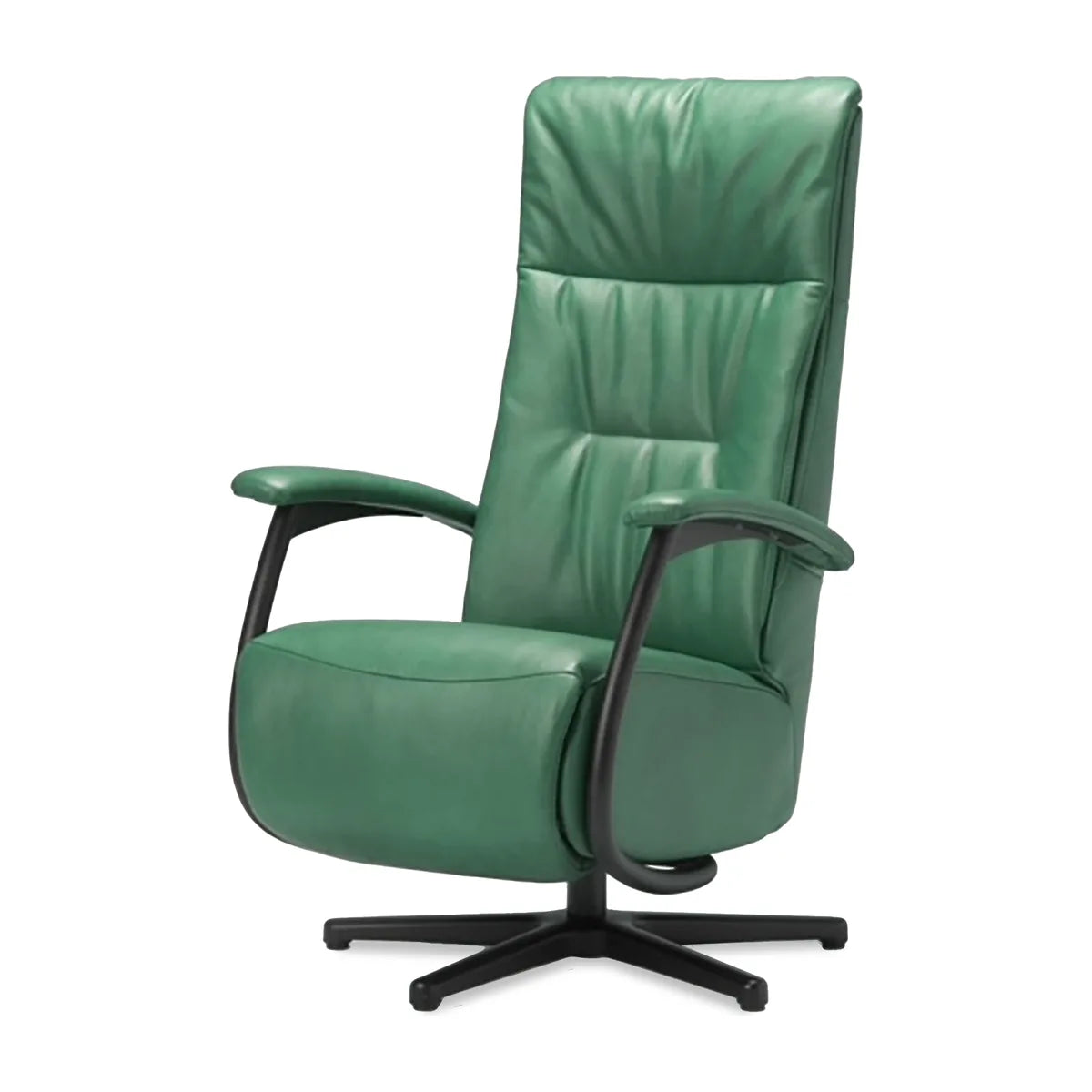 Relaxstoel Assen in groene bekleding
