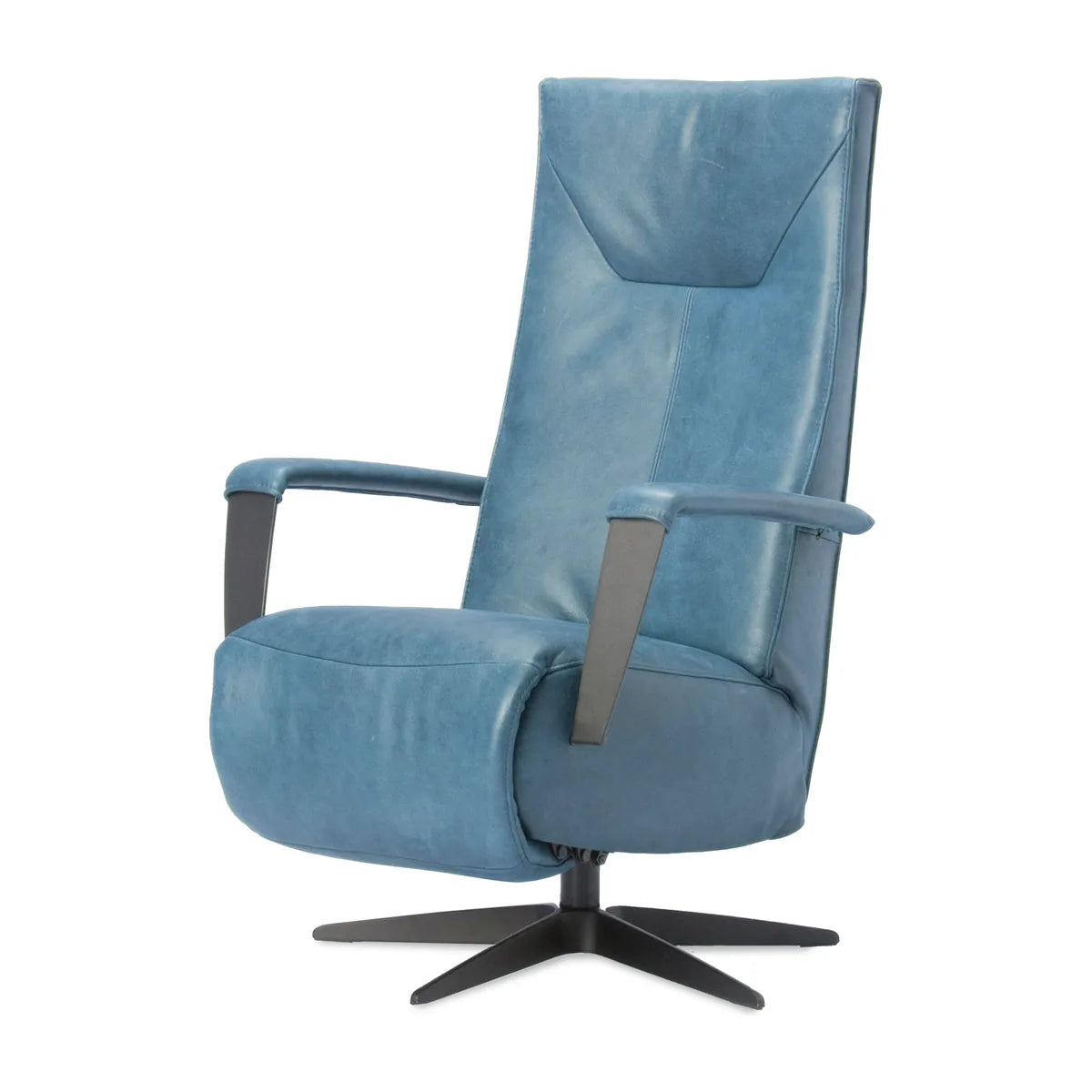 Relaxstoel Deventer in blauwe bekleding