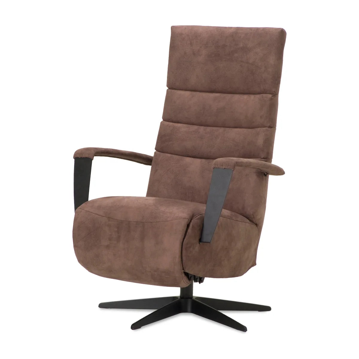 Relaxstoel Dronten in bruine bekleding