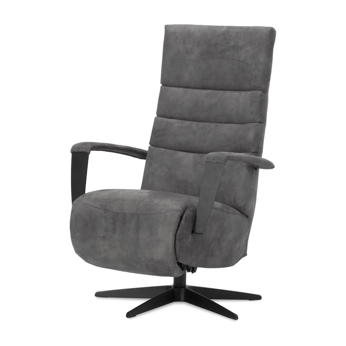 Relaxstoel Dronten in antracietkleurige bekleding