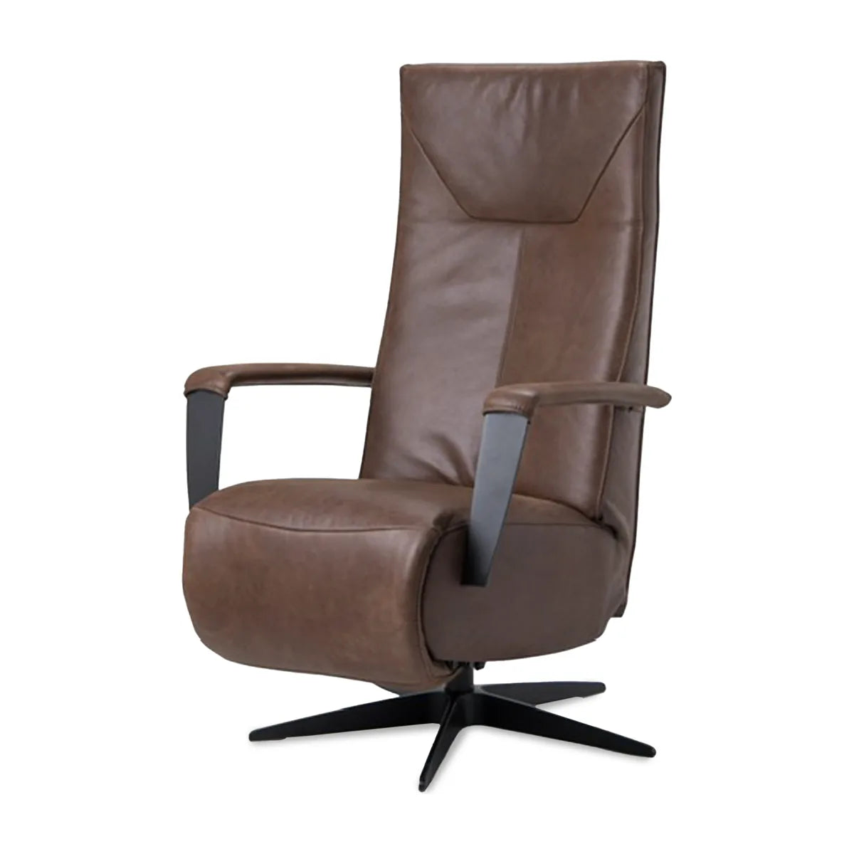 Relaxstoel Eindhoven in bruine bekleding