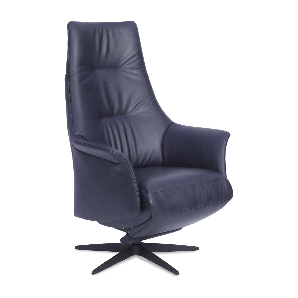 Relaxstoel Gouda in blauwe bekleding