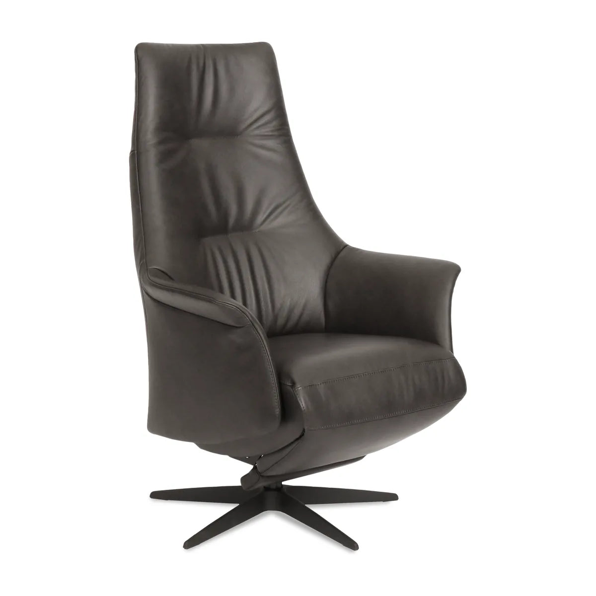 Relaxstoel Gouda in donkerbruine bekleding