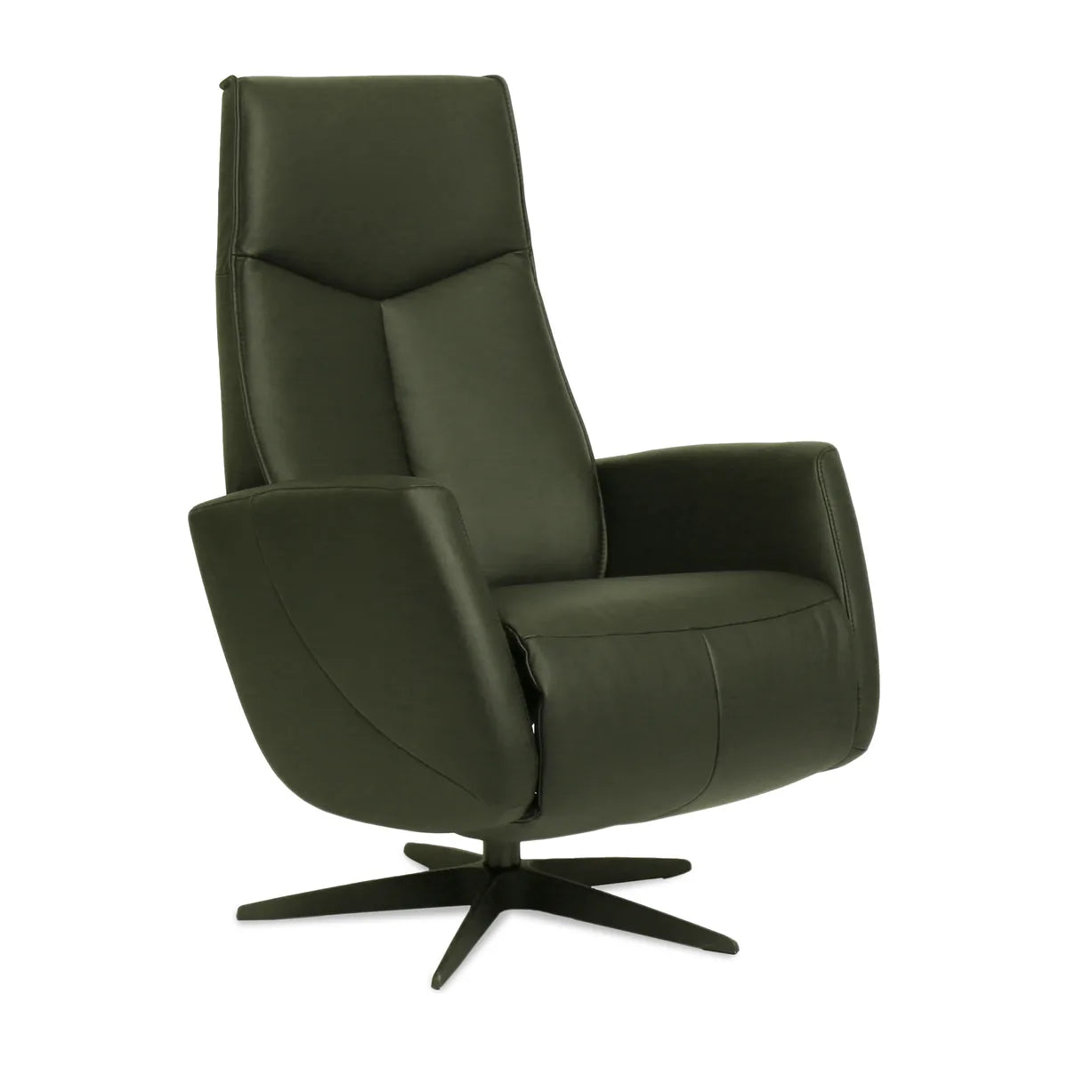 Relaxstoel Helmond in olijfgroene bekleding