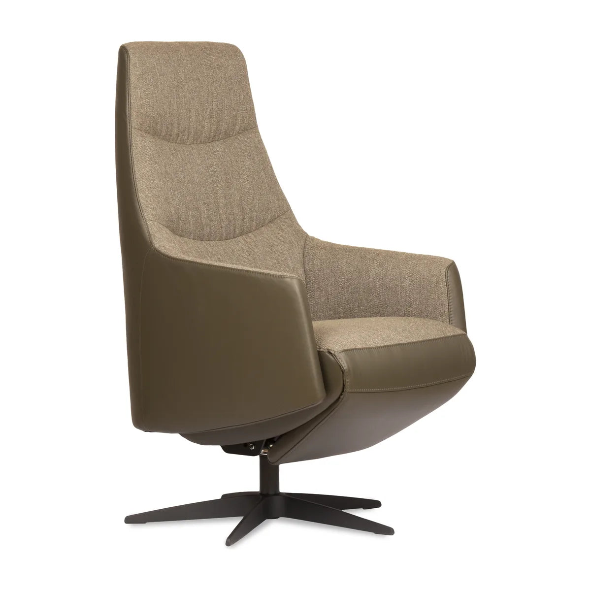 Relaxstoel Oss in taupe bekleding
