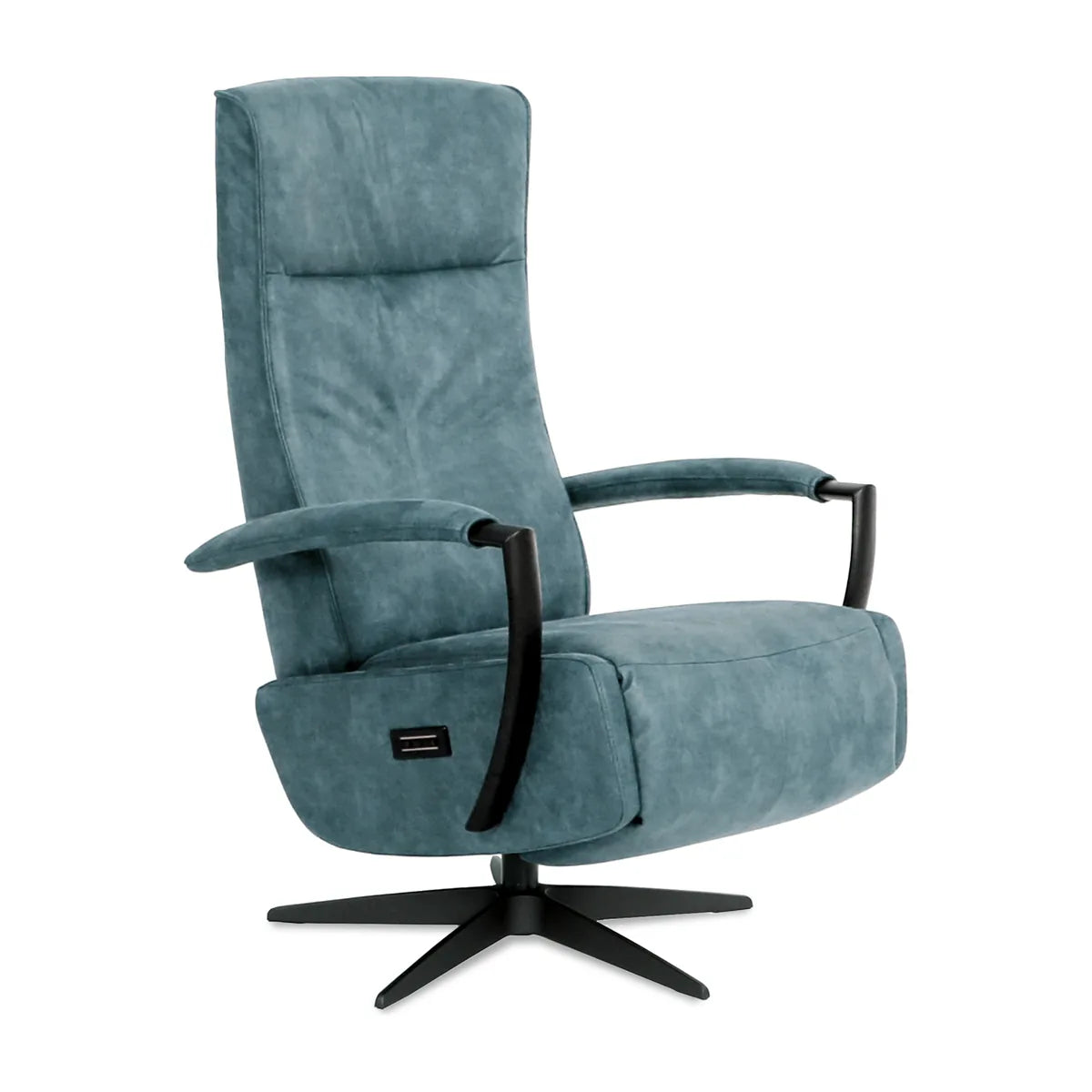 Relaxstoel Rotterdam in petrolkleurige bekleding
