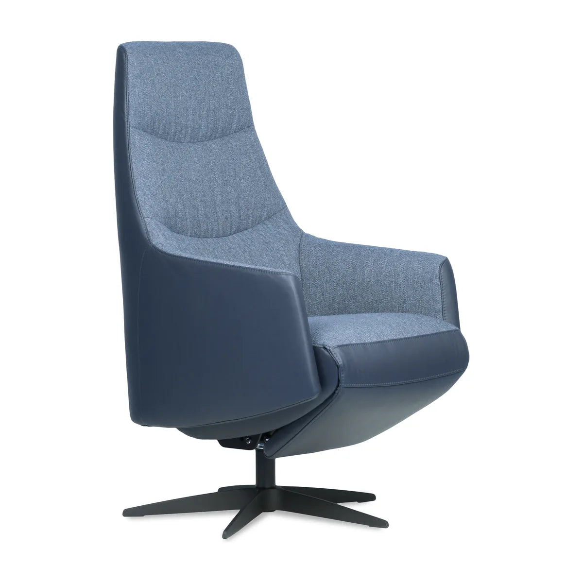 Sta-op stoel Oss in blauwe bekleding